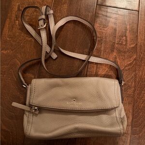 Kate Spade Cobble Hill Leather Crossbody Bag - Taupe/Tan Color